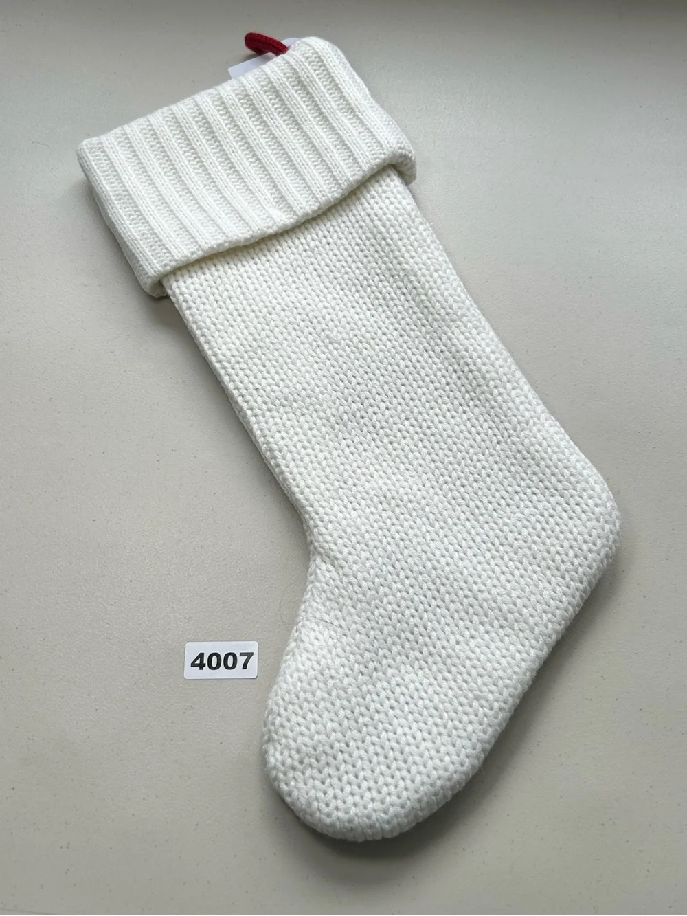 Target Wondershop White Knit Monogram Christmas Stocking 17” Initial Letter 